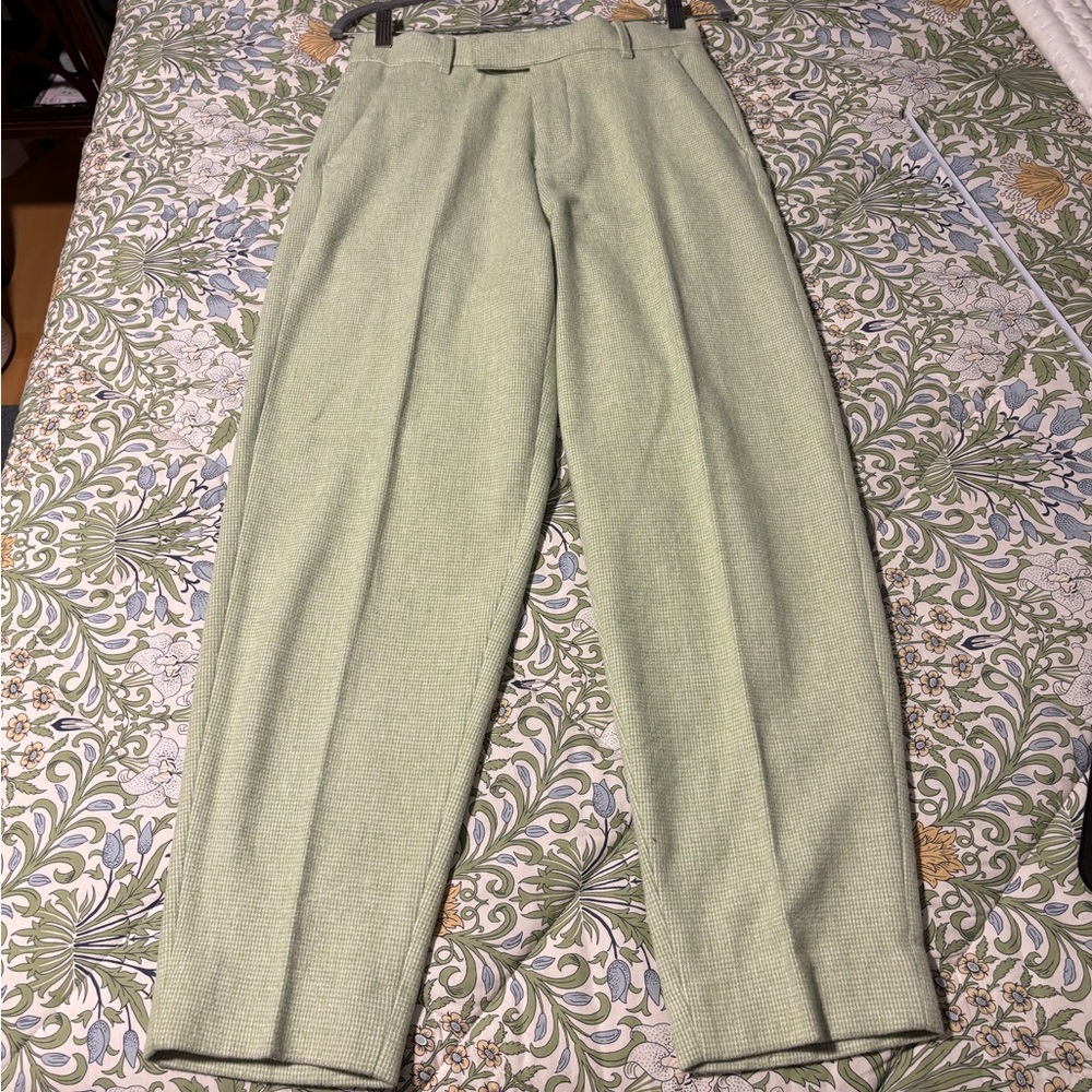 ASOS Design Light Sage Green Textured Dress Pants 28 NWOT - Picture 3 of 9
